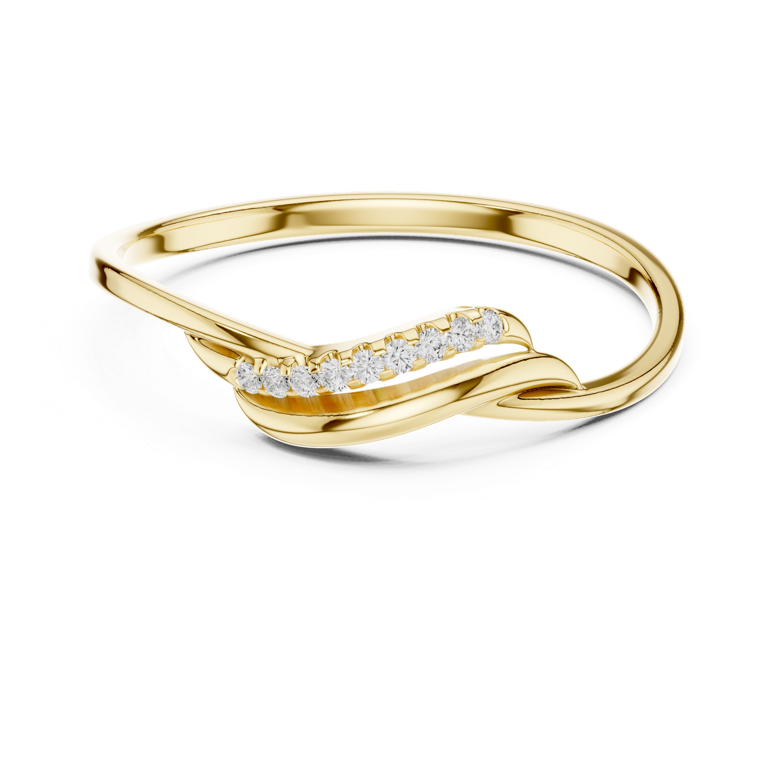 18kt Yellow Gold Ladies Diamond Ring - GJPJLR38
