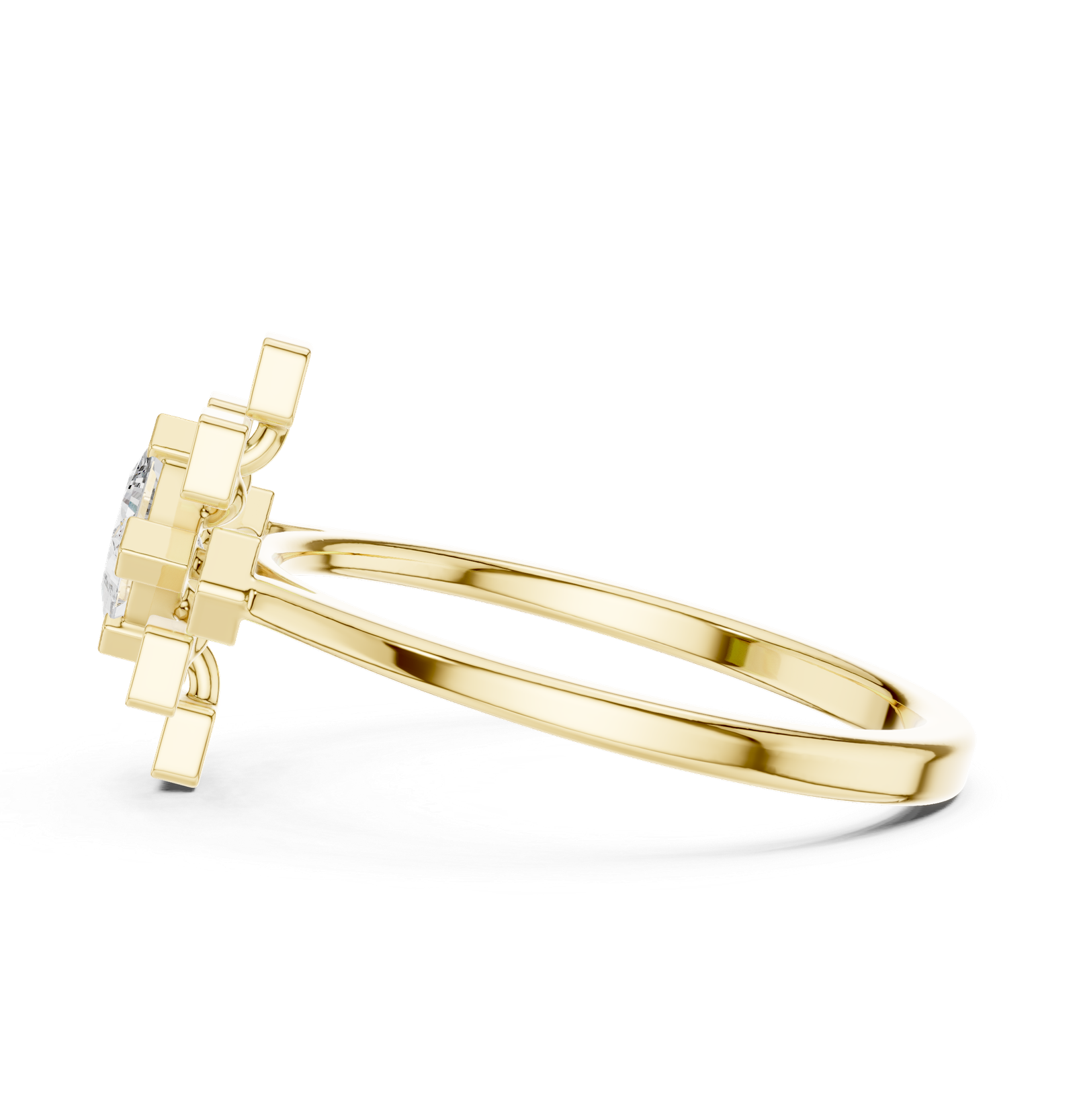 18kt Yellow Gold Ladies Diamond Ring - GJPJLR51