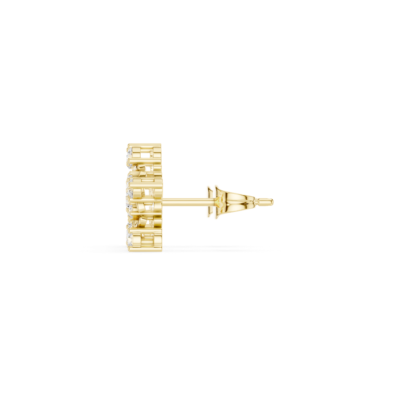 18kt Yellow Gold Diamond Studded Earrings - GJPJER21