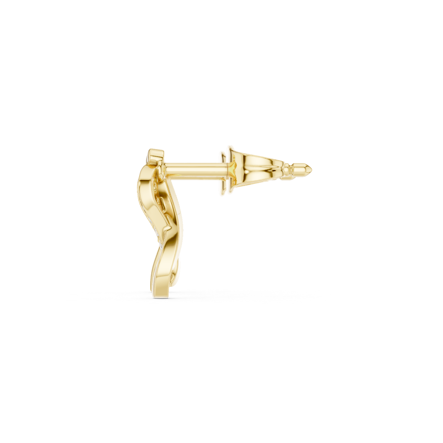 18kt Yellow Gold Diamond Studded Earrings - GJPJER39