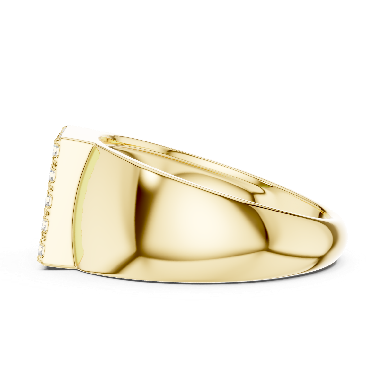 18kt Yellow Gold Men's Diamond Ring - GJPJGR19