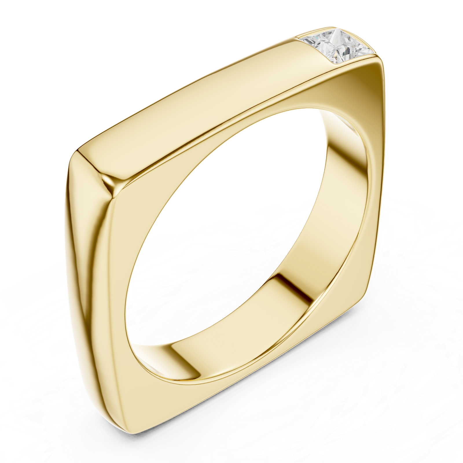 18kt Yellow Gold Men's Diamond Ring - GJPJGR24