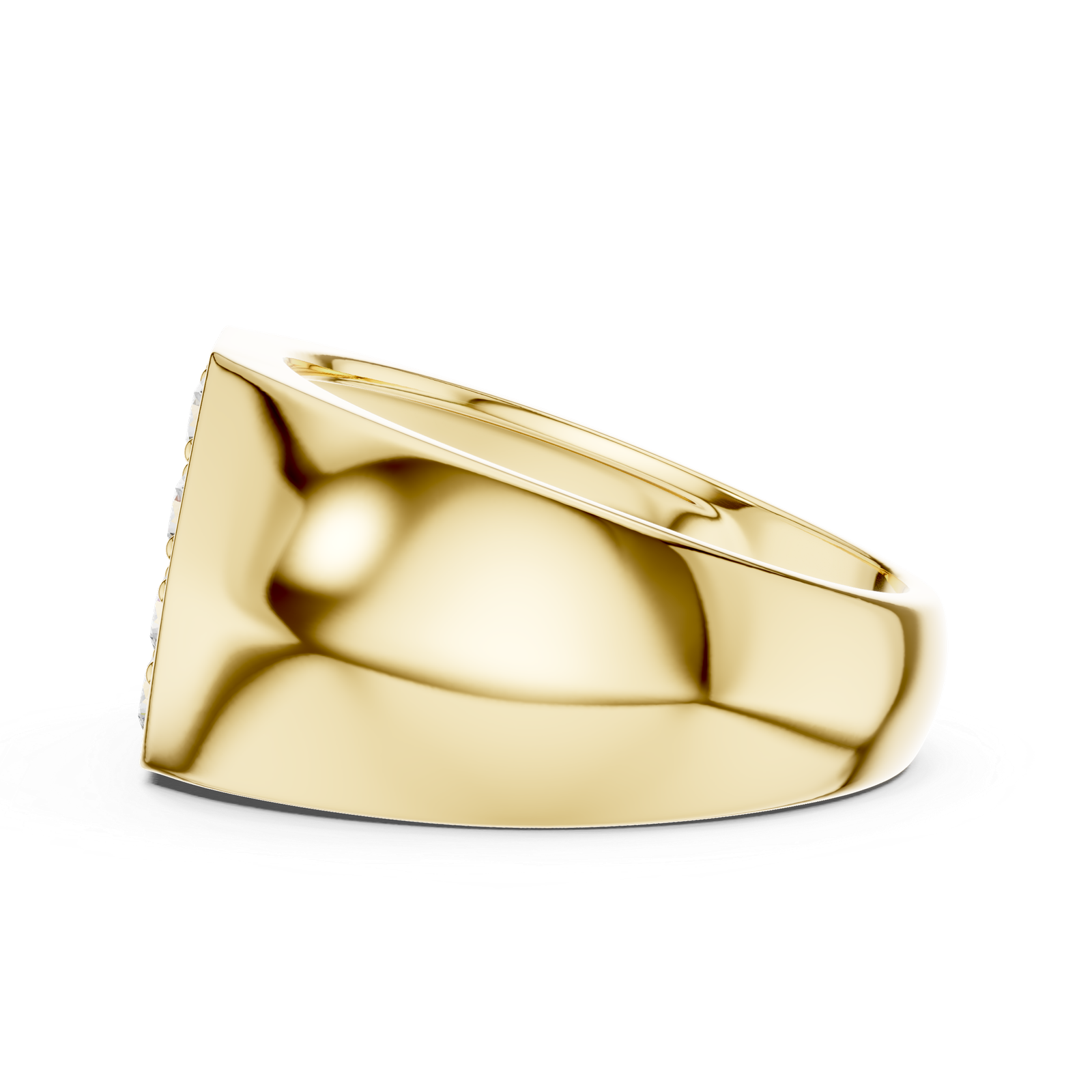 18kt Yellow Gold Men's Diamond Ring - GJPJGR29