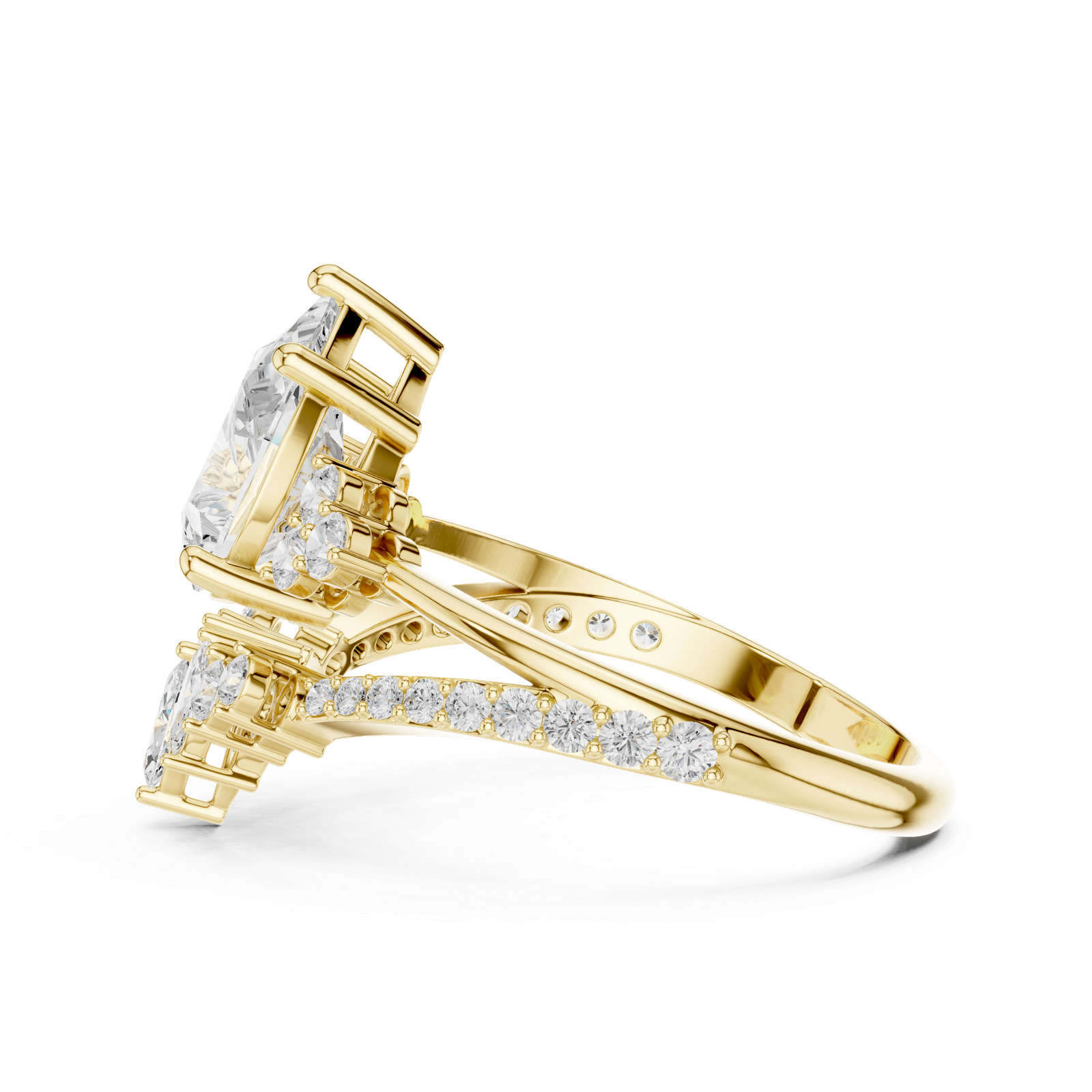 18kt Yellow Gold Ladies Diamond Ring - GJPJLR26